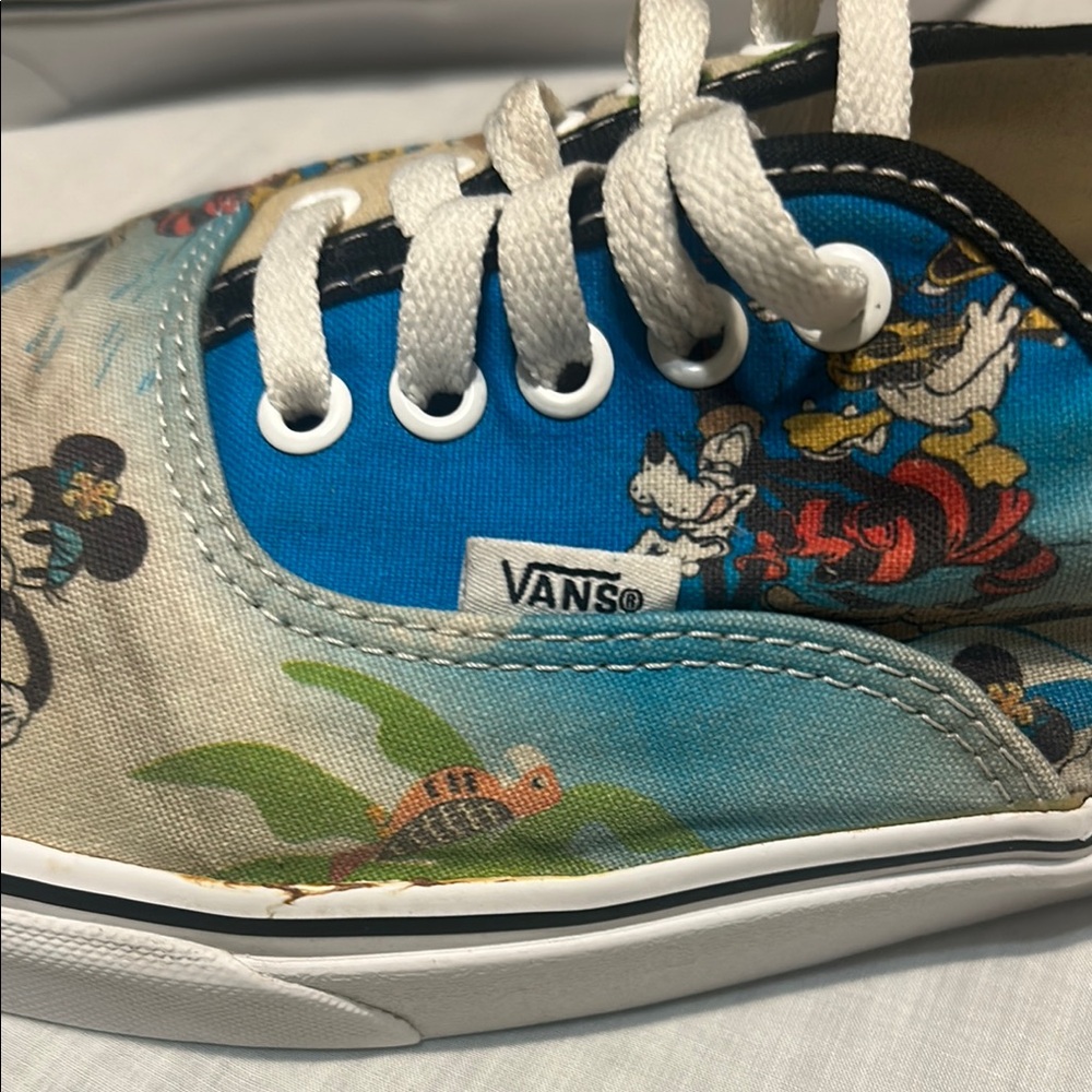 Vans Disney Authentic Mickey Mouse Aloha Patterned Sneakers - Picture 10 of 11
